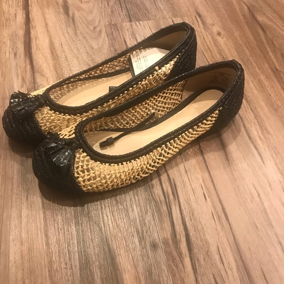 Zara Braided Raffia Flats - Picture 3 of 7